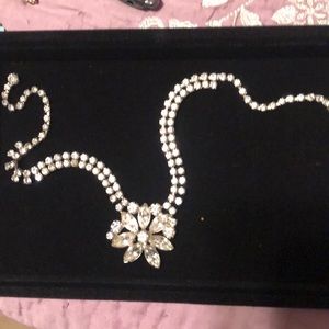 Rhinestone necklace. 16 inch